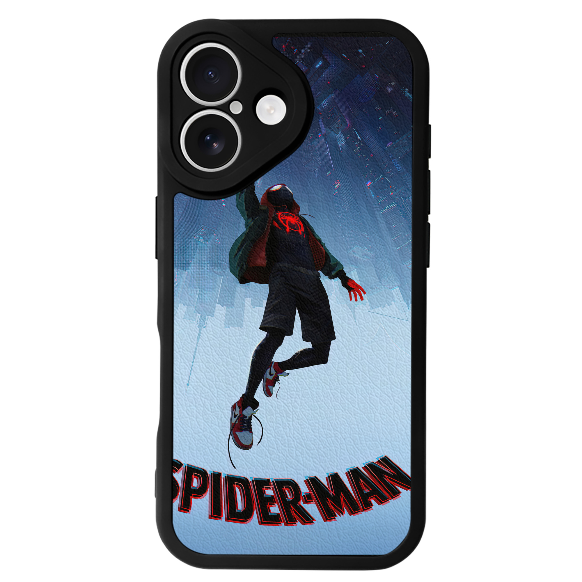 （画像用） Spider Man スパイダーマン 【iPhone 16シリーズ対応】シリコンスマホケース（レザー調） 材質：シリコン